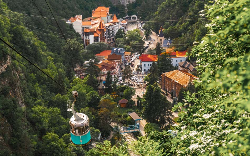 View of park of Borjomi